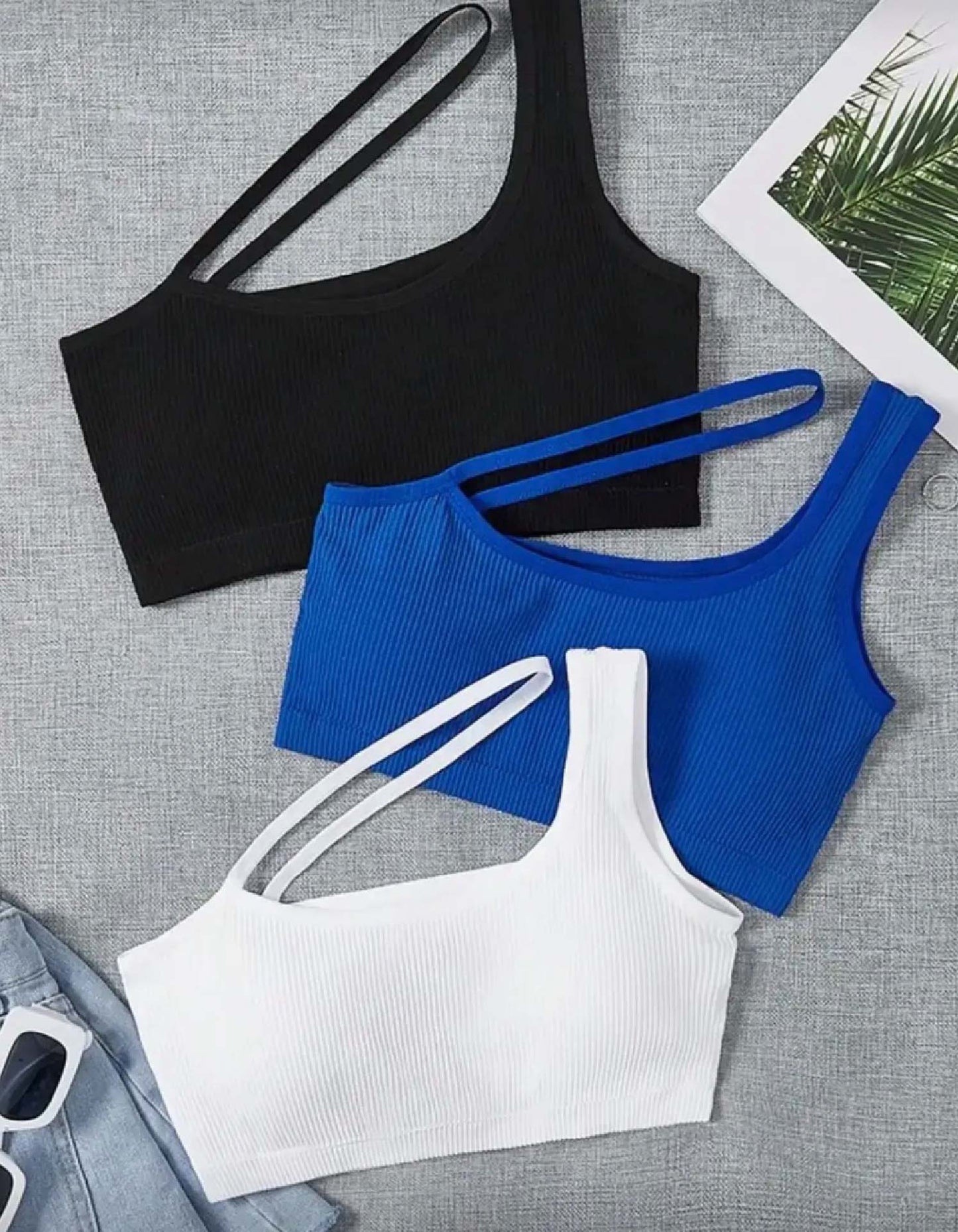 Top One Shoulder Ribbed